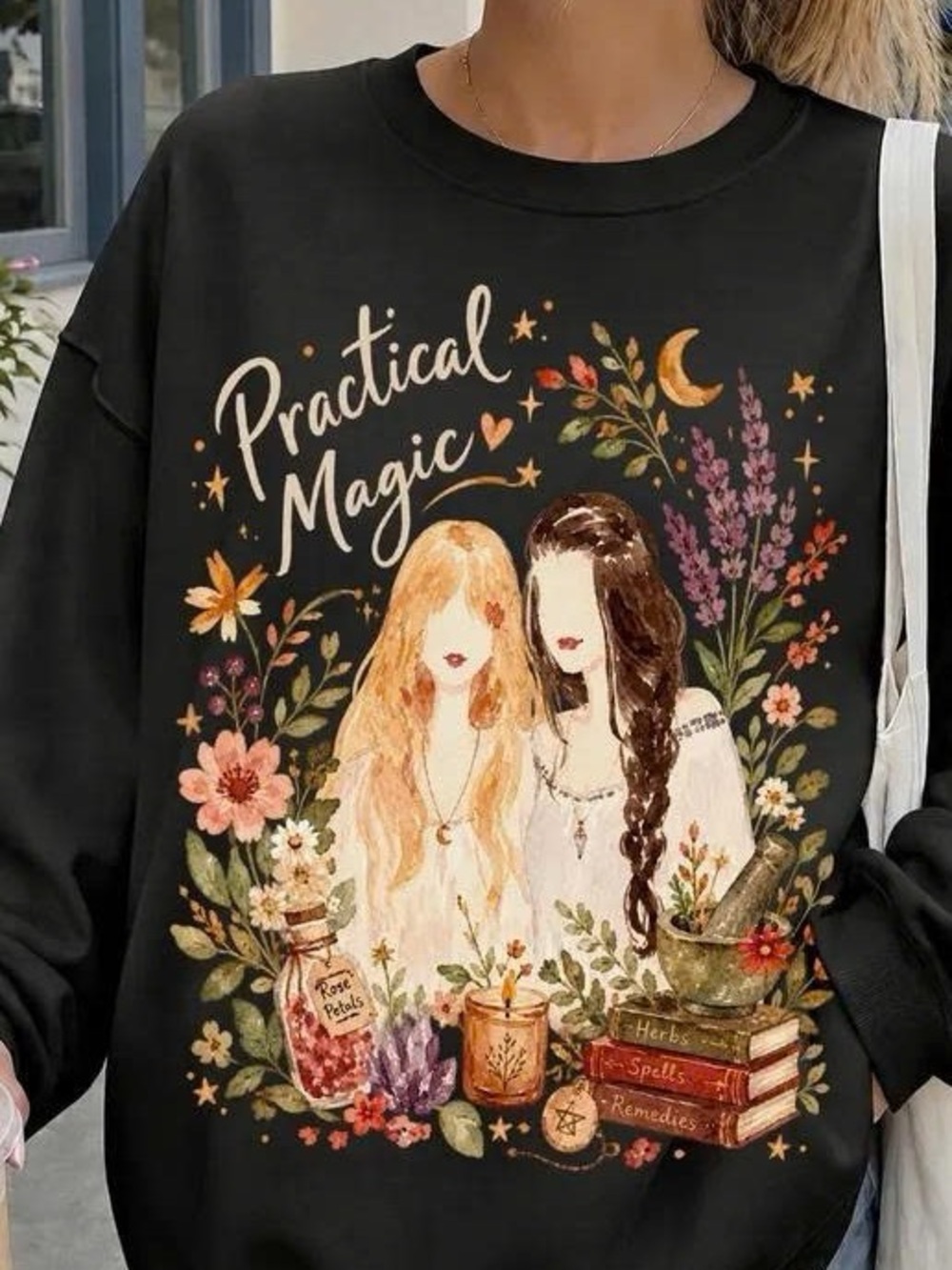 Practical Magic Graphic Sweatshirt - Black